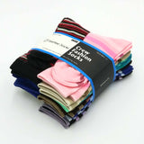 TeeHee Socks Women's Casual Polyester Crew This Stripe 12-Pack (1118894)
