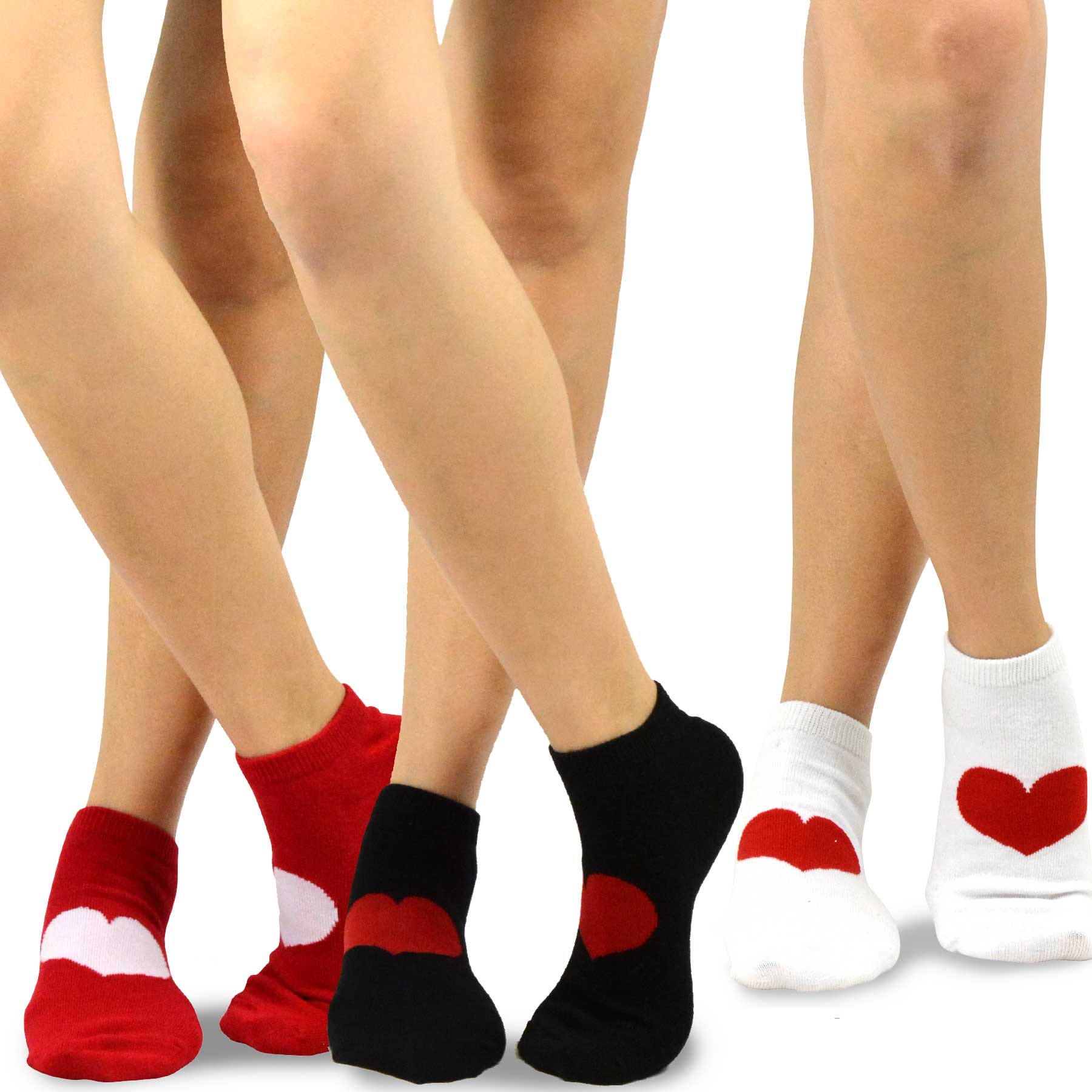  I Love Hungary Red Heart No Show Socks Athletic Ankle