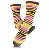 TeeHee Socks Women's Casual Polyester Crew Multi Scallop 6-Pack (11632)