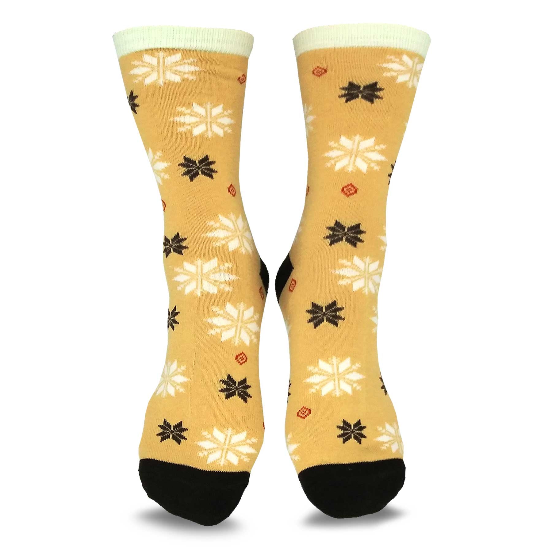 Snowflakes Ladies KV33 Cotton Printed Ankle Socks, Size: Free Siz