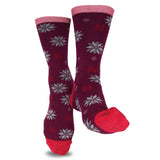 TeeHee Socks Women's Casual Polyester Crew Snowflake 12-Pack (1163536)