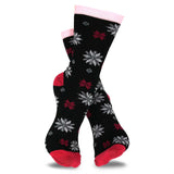TeeHee Socks Women's Casual Polyester Crew Snowflake 6-Pack (11636)