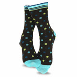 TeeHee Socks Women's Casual Polyester Crew Dots and Stripes 12-Pack (1163798)