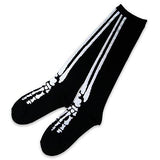 Novelty Halloween Skeleton Fun Socks (9-11, Knee High) - TeeHee Socks