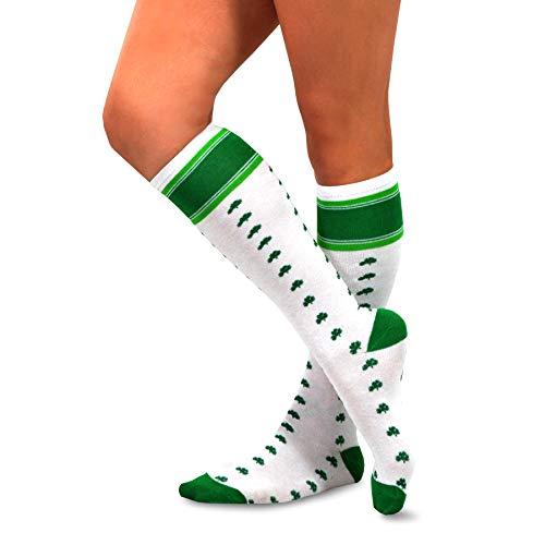 2 Paires Femmes Filles Sur Chaussettes De Coton Rayé Au Genou Stockage