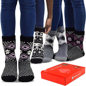 Women's Snow Flake 4-pack - TeeHee Socks