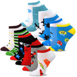TeeHee Socks Women's Casual Polyester No Show Fish and Animal 12-Pack (12169)