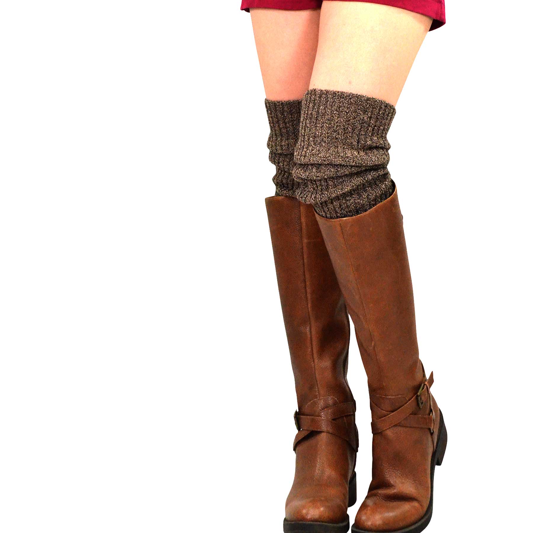 Adult Acrylic Knee High Leg Warmers - More Colors - Candy Apple
