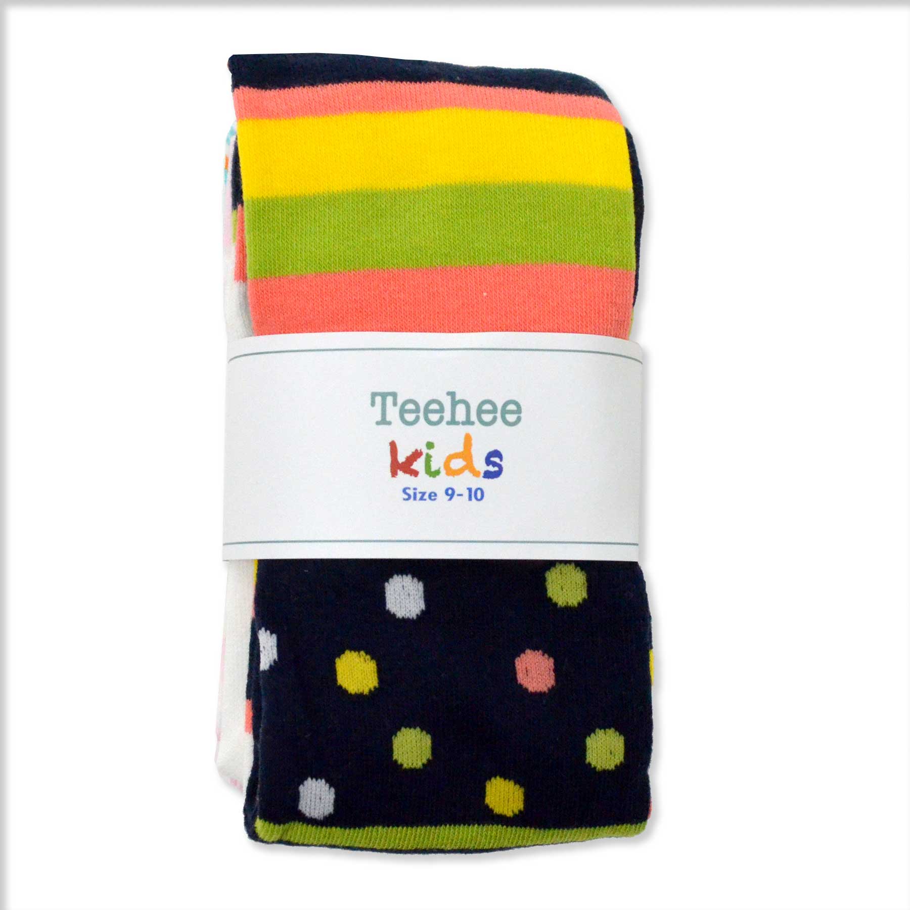 TeeHee Socks Kid's Casual Cotton Tights Navy 3-Pack (T1565)