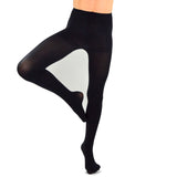 TeeHee Kids Girls Fashion Microfiber Tights 3 Pair Pack (Black)-BALLET - TeeHee Socks