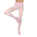 TeeHee Kids Girls Fashion Microfiber Tights 3 Pair Pack (Black/Pink/Peach)-BALLET - TeeHee Socks