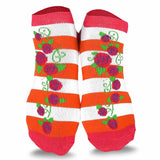 TeeHee Socks Women's Casual Polyester No Show Butterfly Flower/Neon 12-pack (31067)