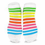 TeeHee Socks Women's Casual Polyester No Show Stripes/Plain 6-Pack (3109)