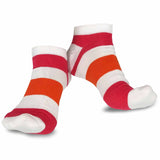TeeHee Socks Women's Casual Polyester No Show Plain/Neon Stripes 12-Pack (31091)