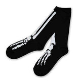 Novelty Young Men Halloween Skeleton Fun Crew Socks - TeeHee Socks