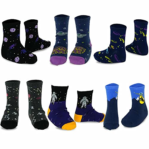  Mmkkhpy Toddler Little Kids Boys Fun Novelty Design Crew Cotton  Socks 10 Pairs (5-8 Years, Dino Rocket): Clothing, Shoes & Jewelry