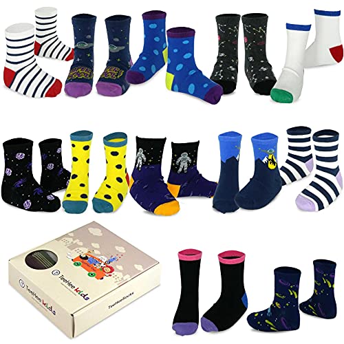  Mmkkhpy Toddler Little Kids Boys Fun Novelty Design Crew Cotton  Socks 10 Pairs (5-8 Years, Dino Rocket): Clothing, Shoes & Jewelry
