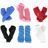 TeeHee Socks Women's Casual Polyester No Show Floral In and Out 6-Pack (6002)