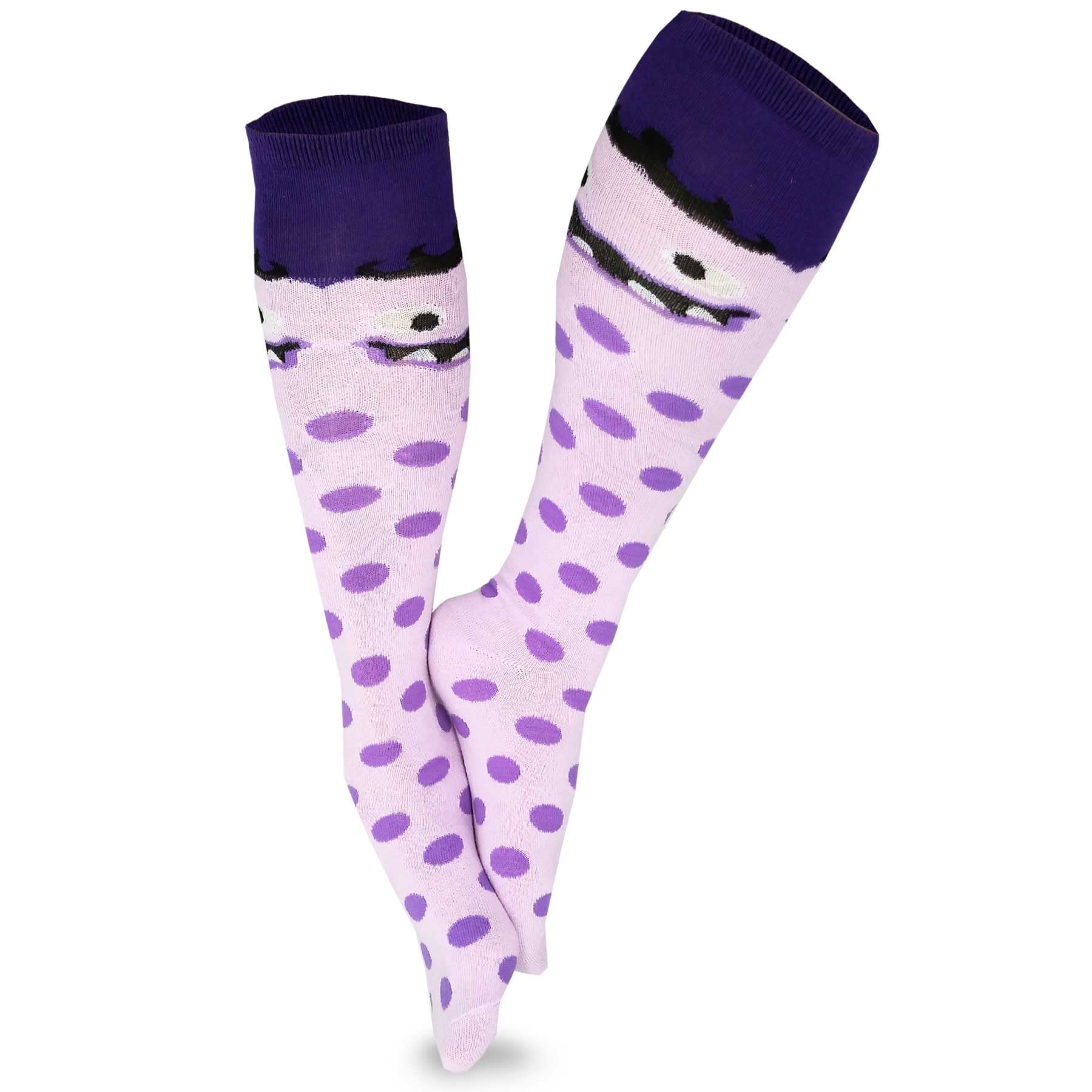 Huaai Womens Winter Socks Print Socks For Women Novelty Funky Sock Thermal  Socks Purple