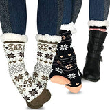 TeeHee Socks Women's Winter Polyester Crew Deer D 3-Pack (R1869)