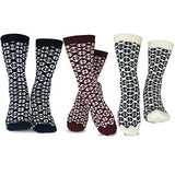 TeeHee Socks Women's Warmer Wool Crew Assorted 3-Pack (R2009)