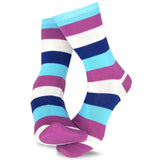 TeeHee Adults Casual Cotton Crew Striped 3-Pack (M2031)