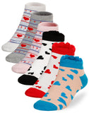 Socksmile Women's Ladies Value Cotton  Ankle Socks 6-pack (basic) (WSS02223_6C01)