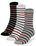 Socksmile Women's Ladies Value Cotton  Crew Socks 6-pack (dot & ribbon) ( WSS0122547_6C07)